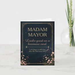 Funny Madam Mayor Congratulations Card