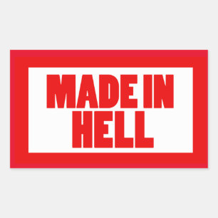 Funny Made in Hell Sticker