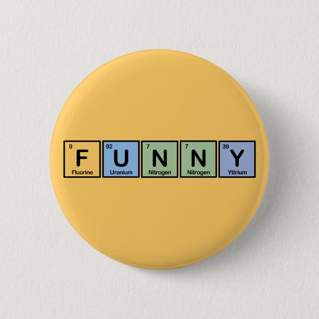 Funny made of Elements 2 Inch Round Button (Front)
