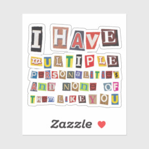 Funny Magazine Cut Out Letters