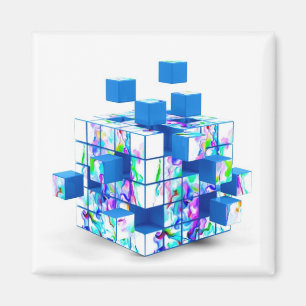 funny magic cube magnet