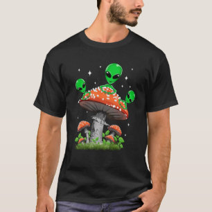 Funny Magic Mushroom Alien Trippy Shroom T-Shirt