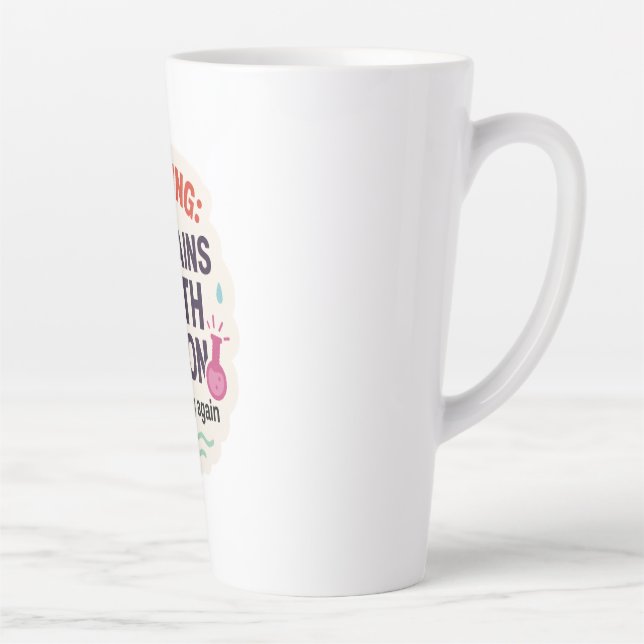 Funny Magical Elixir Design Latte Mug (Right)