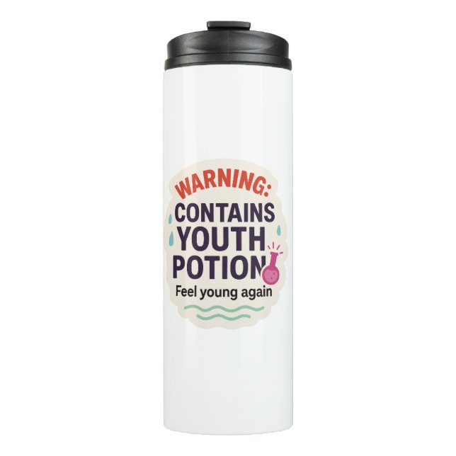 Funny Magical Elixir Design Thermal Tumbler (Front)