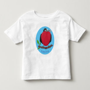 Funny magnificent frigate bird cartoon toddler t-shirt