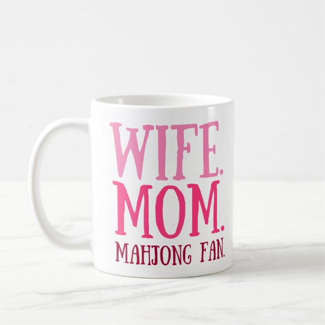Funny Mahjong Coffee Mug (Left)