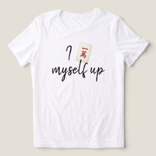 Funny Mahjong T-Shirt   Crack Myself Up Tri-Blend Shirt