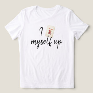 Funny Mahjong T-Shirt | Crack Myself Up Tri-Blend Shirt
