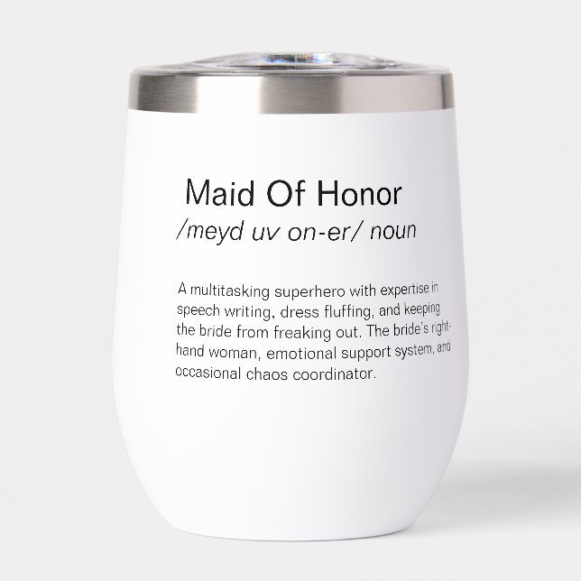 Funny Maid Of Honour definition proposal Gifts (Front)