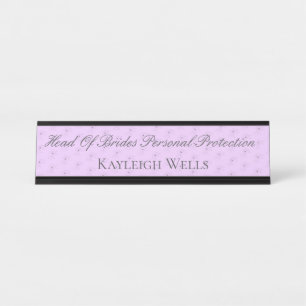 Funny Maid Of Honour Wedding Name Plate