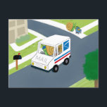 Funny Mail Man Mail Lady Thank You Snail Mail Postcard<br><div class="desc">Copyright Cindy Bendel</div>