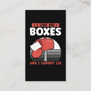 Funny Mailman Postal Worker Mail Carrier Business Card