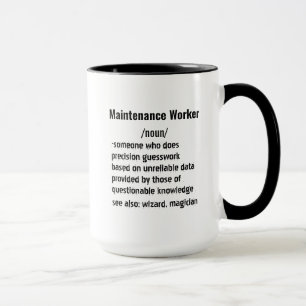 Funny Maintenance Worker Definition gifts  Mug