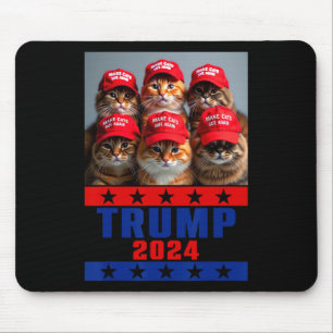 Funny Make Cats Save Again Trump Usa President Ele Mouse Pad