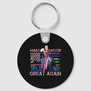 Funny Make Easter Great Again Trump Dancing Easter Keychain