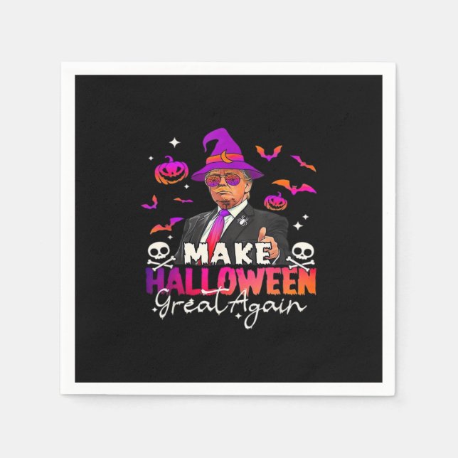 Funny  Make Halloween Great Again Napkin (Front)