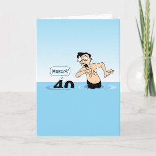 Funny Male 40th Birthday Card