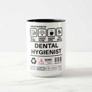 Funny Male Dental Hygienist Handling Information Mug