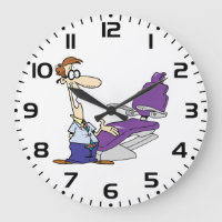 Funny Male Dentist and Purple Dental Chair