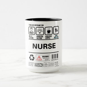 Funny Male Nurse Handling Information Mug