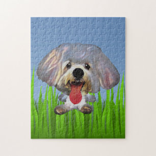 Funny Maltese Dog 252 Piece Puzzle