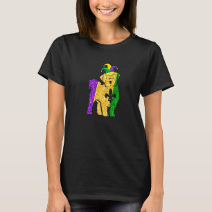 Funny Maltese Dog Lover Cute Mardi Gras Carnival P T-Shirt