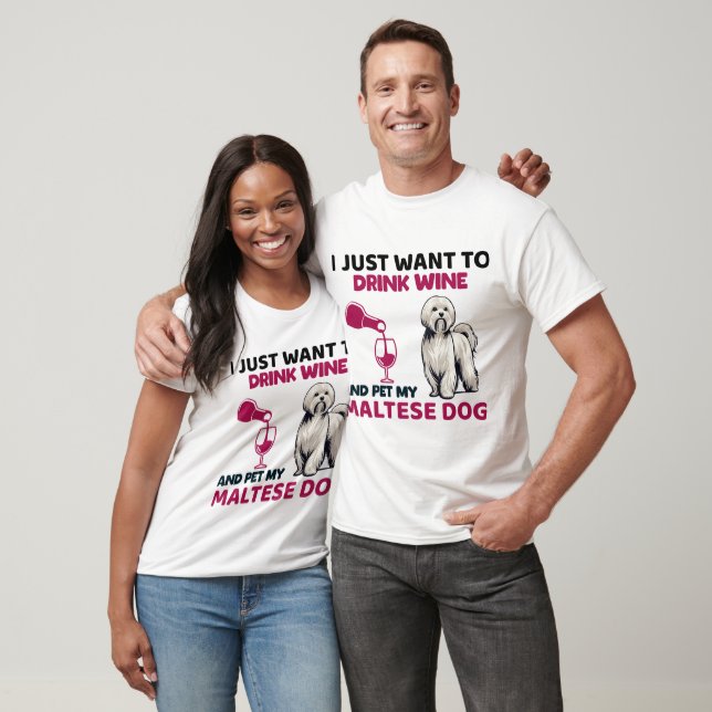 Funny Maltese Dog T-Shirt (Unisex)