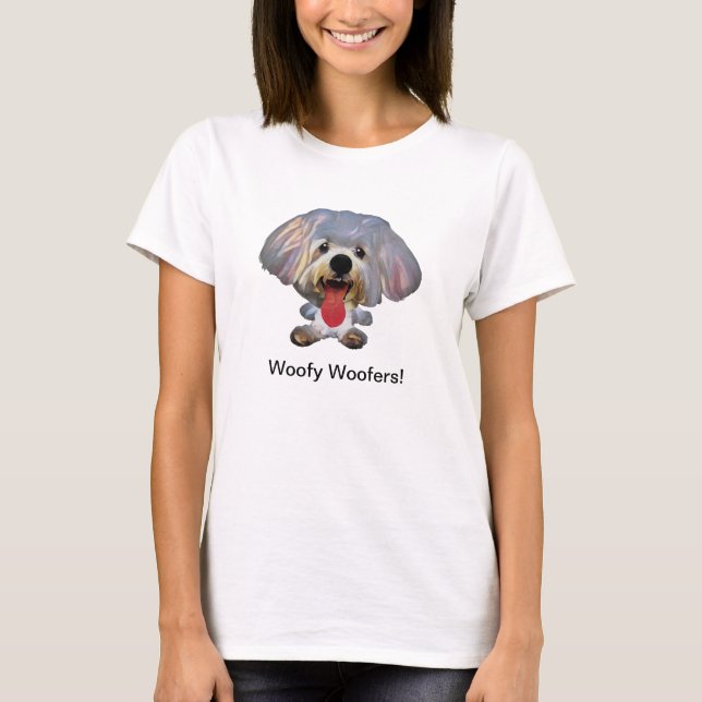 Funny Maltese Dog Women's T-Shirt (Front)