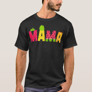 Funny Mama Fruitarian Lover Summer Nana Fruit Slic T-Shirt