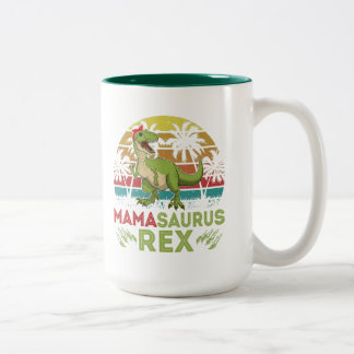 Funny Mama Saurus Rex Coffee Mug for Mom