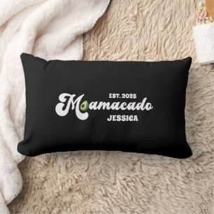 funny mamacado expecting mom mothers day gift  lumbar pillow