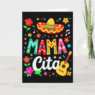 Funny Mamacita Cinco De Mayo Flower Mexican Mama P Card