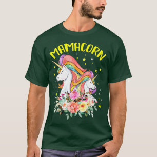 Funny Mamacorn Mama Unicorn Lovers  Mothers Day  T-Shirt