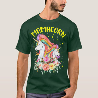 Funny Mamacorn Mama Unicorn Lovers  Mothers Day  T-Shirt
