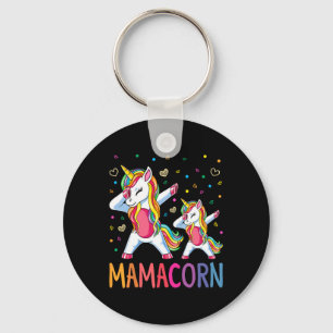 Funny Mamacorn Unicorn Costume Mom Mother's Day Keychain