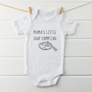 Funny Mama's Little Soup Dumpling Baby Bodysuit