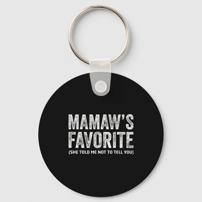 Funny Mamaw's Favorite Vintage  Keychain (Front)
