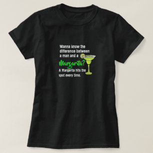Funny man and a Margarita hit the spot spoof T-Shirt