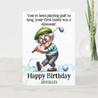 *~* Funny Man AP94 Oldest Golfer Birthday Card