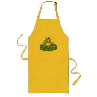 funny Man i love frogs - MILF T-Shirt Long Apron