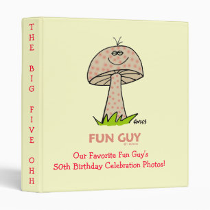 Funny Man Milestone Birthday Photo Scrapbook Binder