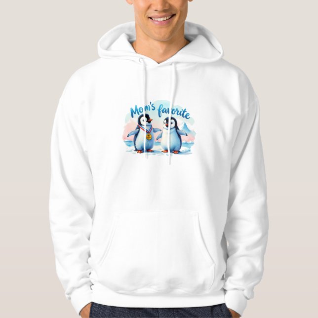 Funny man penguin sweatshirt (Front)