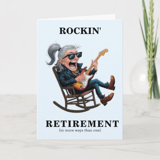 Funny Man Retirement Card (Front)