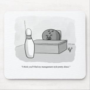 Funny Management and Leadership Cartoon Humour Mouse Pad