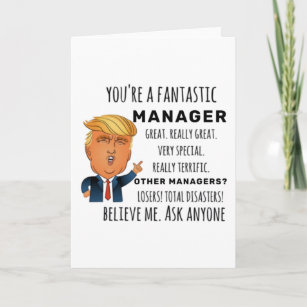 Funny Manager Birthday Best Gift Card