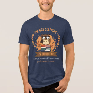 Funny Manager Owl Performance Review  Tri-Blend Shirt