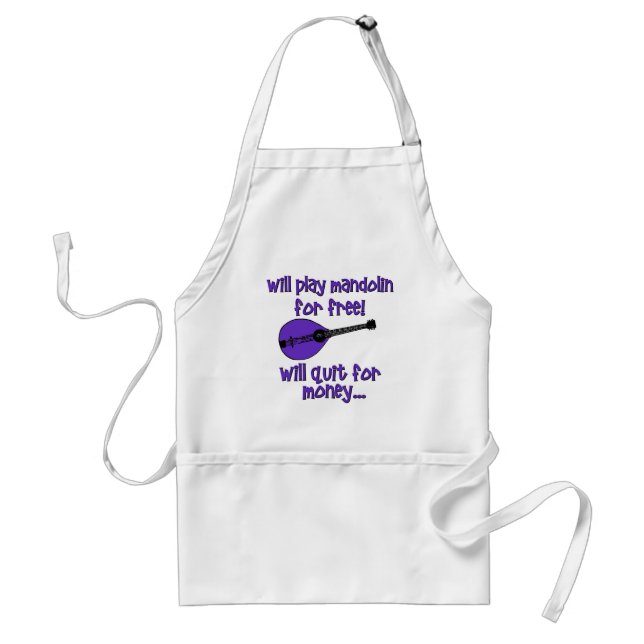 funny mandolin standard apron (Front)