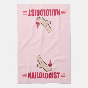 Funny Manicurists Kitchen Towel