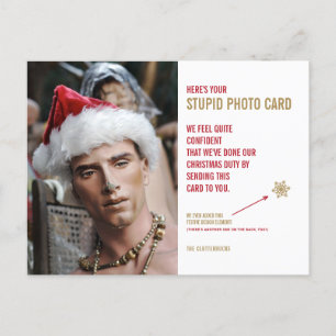 Funny Mannequin vacances Stupide carte postale Car