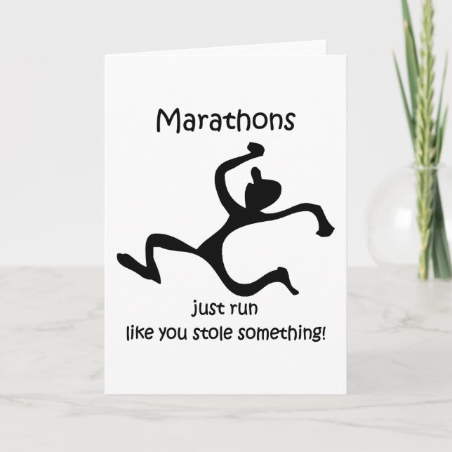 Funny marathon card (Front)